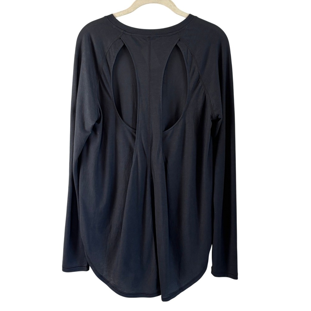 NEW Under Armour Black Open Back Long Sleeve Training Top Women's Large‎ - Picture 4 of 6